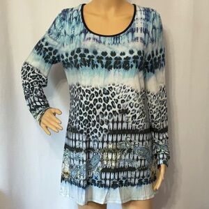 Michael Tyler Size M Print Top Women